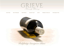 Tablet Screenshot of grievewinery.com